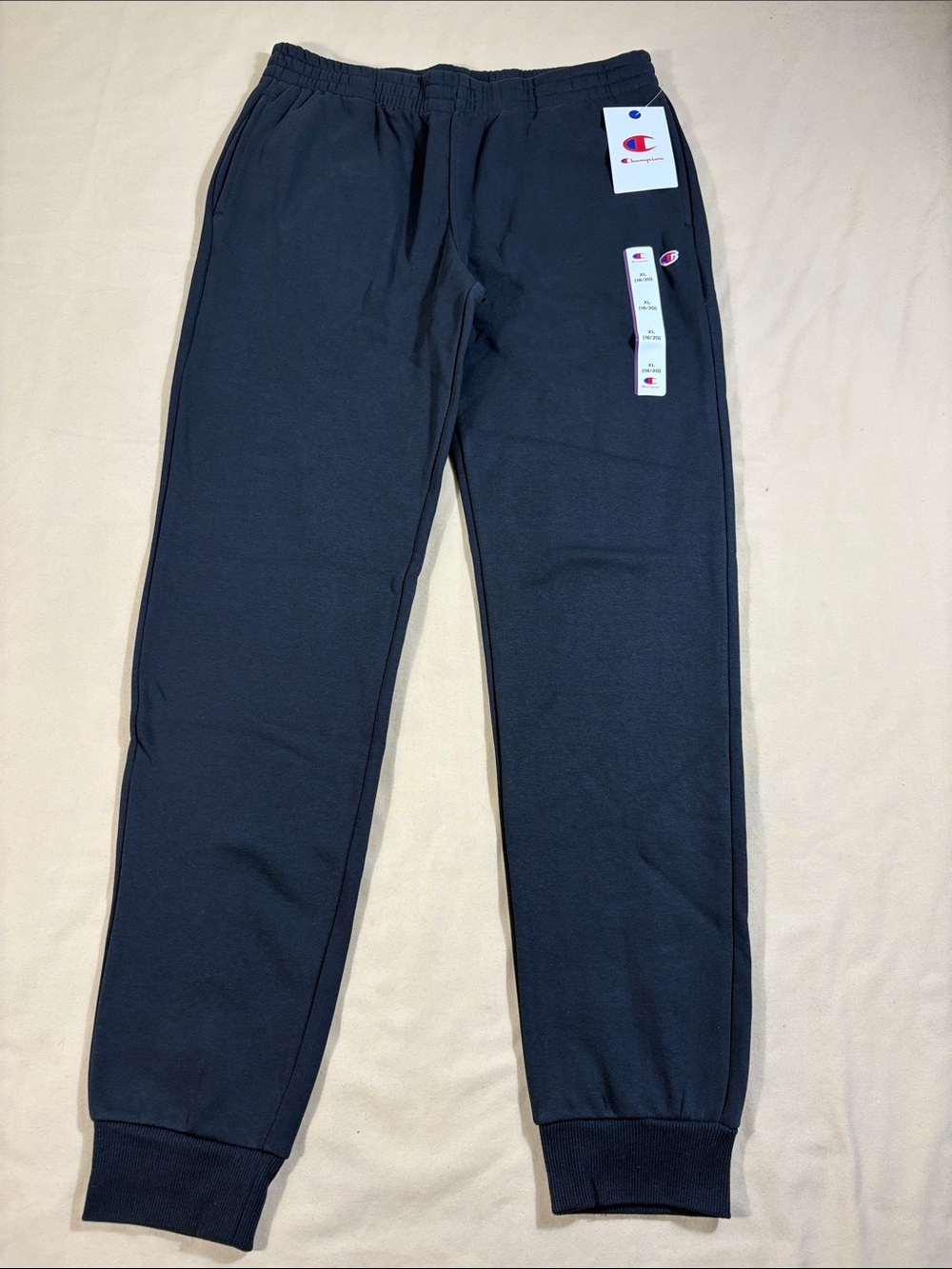 Champion Boys Size XL 18/20 Black Signature Fleece Jogger Sweatpants NWT